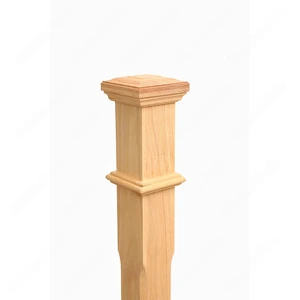 Image 4 of PM103 F1264 3 1/2*48 Unfinished Red Oak Stair Post sold at Floors & Baths Pro's