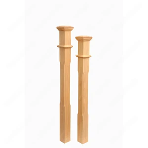 Image 5 of PM103 F1264 3 1/2*48 Unfinished Red Oak Stair Post sold at Floors & Baths Pro's