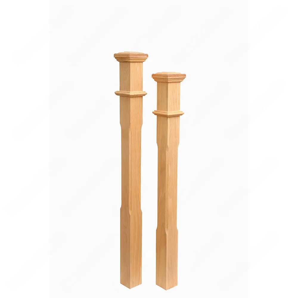 PM103 F1264 3 1/2*48 Unfinished Red Oak Stair Post