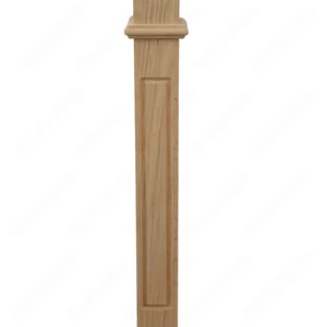  PM103 F1267 Unfinished Red Oak Stair Post 