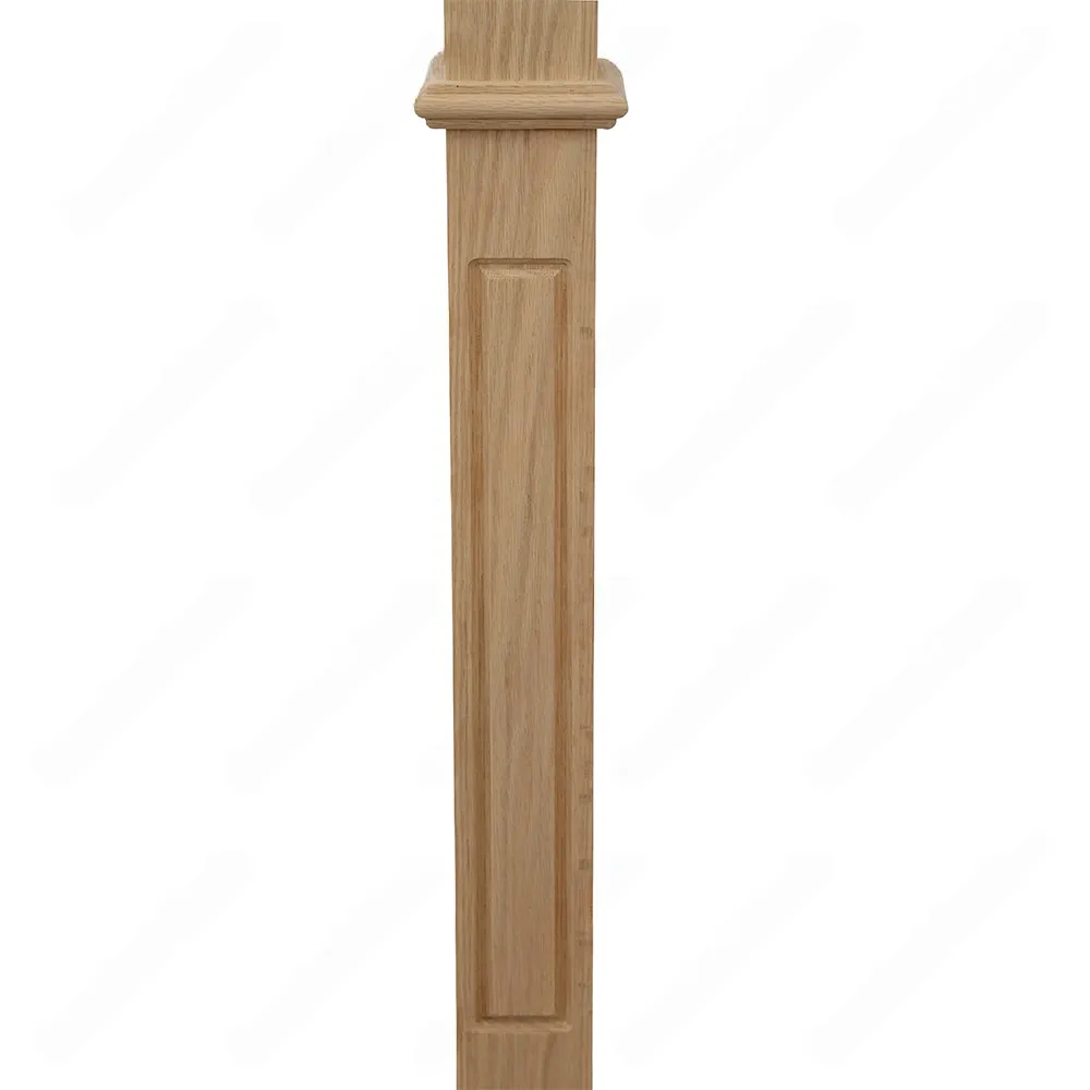 PM103 F1267 Unfinished Red Oak Stair Post