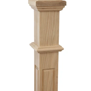 Image 3 of PM103 F1267 Unfinished Red Oak Stair Post sold at Floors & Baths Pro's