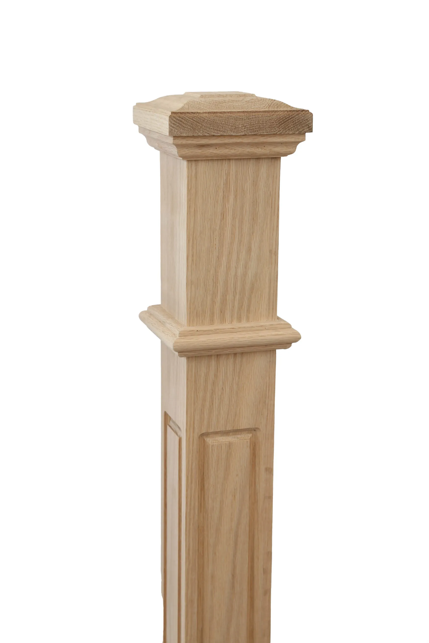 PM103 F1267 Unfinished Red Oak Stair Post