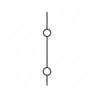 Image 3 of V-73-STB 1/2*44 Satin Black Iron Balusters(1/2 Tube) sold at Floors & Baths Pro's