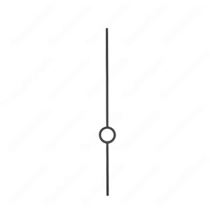  V-72-STB 1/2*44 Satin Black Iron Balusters(1/2 Tube) 