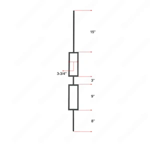 Image 4 of V-6.4-STB 1/2*44 Satin Black Iron Balusters(1/2 Tube) sold at Floors & Baths Pro's
