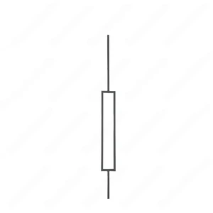  V-6.3-STB 1/2*44 Satin Black Iron Balusters(1/2 Tube) 
