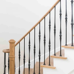 Image 4 of V-42-STB 1/2*44 Satin Black Iron Balusters(1/2 Tube) sold at Floors & Baths Pro's