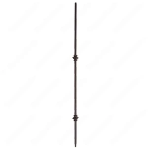 Image 3 of V-61-STB 1/2*44 Satin Black Iron Balusters(1/2 Tube) sold at Floors & Baths Pro's