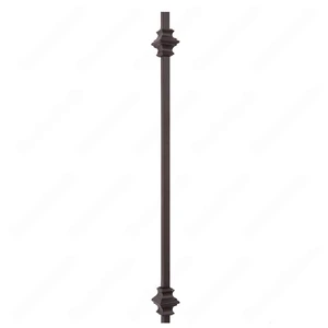 Image 4 of V-61-STB 1/2*44 Satin Black Iron Balusters(1/2 Tube) sold at Floors & Baths Pro's