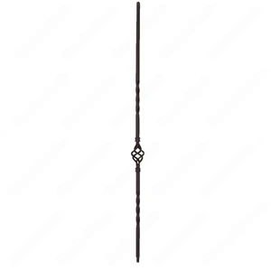 Image 2 of V-04-STB 1/2*44 Satin Black Iron Balusters(1/2 Tube) sold at Floors & Baths Pro's