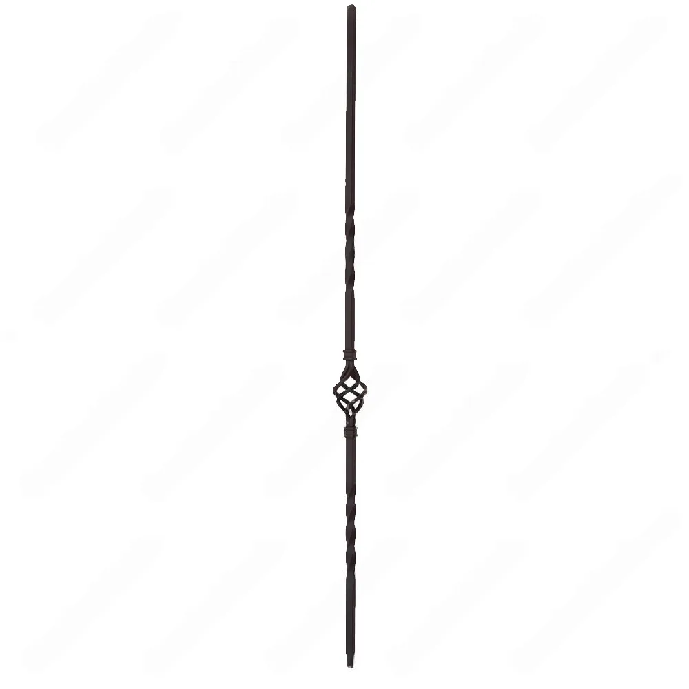 V-04-STB 1/2*44 Satin Black Iron Balusters(1/2 Tube)