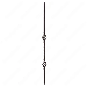 Image 4 of V-05-STB 1/2*44 Satin Black Iron Balusters(1/2 Tube) sold at Floors & Baths Pro's