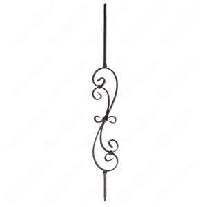 V-56-STB 1/2*44 Satin Black Iron Balusters(1/2 Tube) | Floors & Baths Pro's