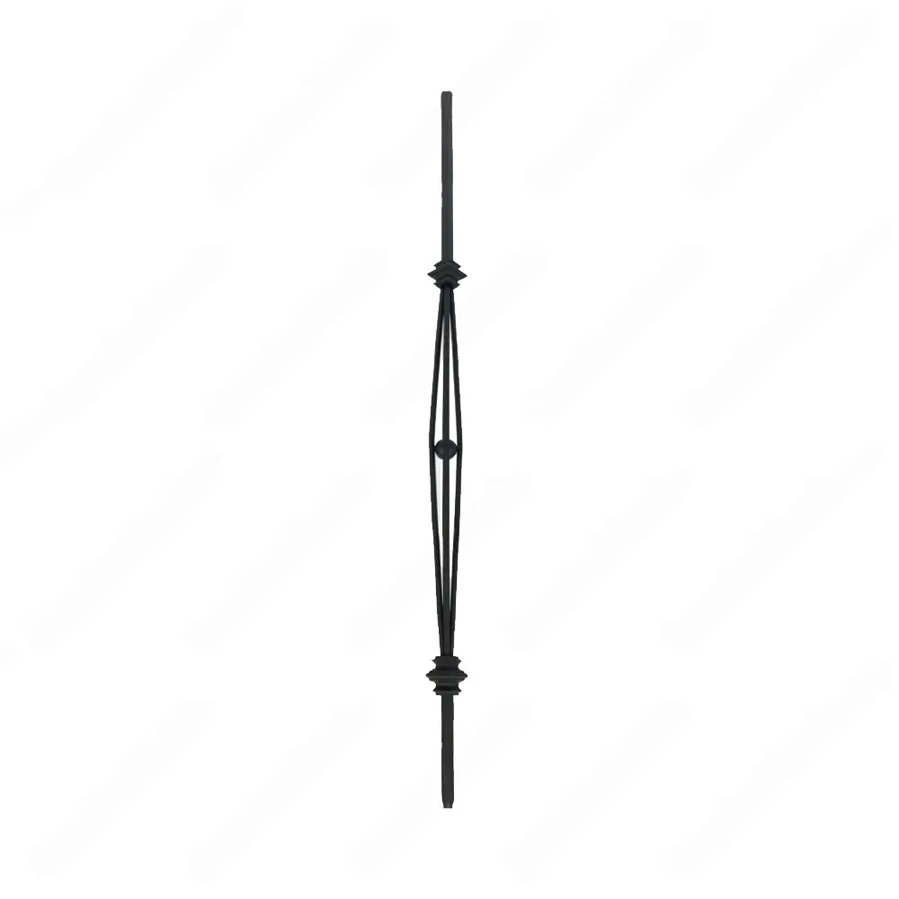V-04-02-STB 1/2*44 Satin Black Iron Balusters(1/2 Tube)