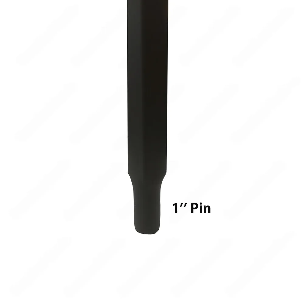 V-04-02-STB 1/2*44 Satin Black Iron Balusters(1/2 Tube)