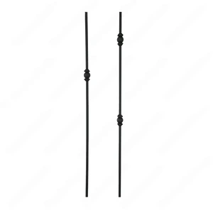 Image 2 of V-22-STB 1/2*44 Satin Black Iron Balusters(1/2 Tube) sold at Floors & Baths Pro's