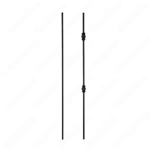 Image 3 of V-23-STB 1/2*44 Satin Black Iron Balusters(1/2 Tube) sold at Floors & Baths Pro's