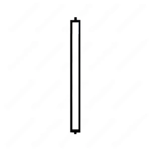  V-6.35-STB 1/2*44 Satin Black Iron Balusters(1/2 Tube) 