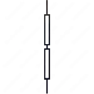 Image 2 of V-6.45-STB 1/2*44 Satin Black Iron Balusters(1/2 Tube) sold at Floors & Baths Pro's