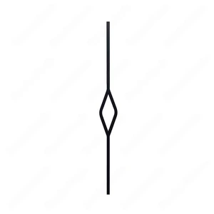 V-1091-STB 1/2*44 Satin Black Iron Balusters(1/2 Tube) | Floors & Baths Pro's