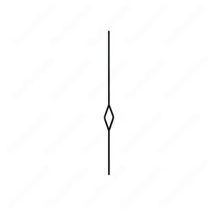 Image 2 of V-1091-STB 1/2*44 Satin Black Iron Balusters(1/2 Tube) sold at Floors & Baths Pro's