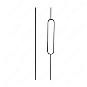 Image 2 of V-6.2-STB 1/2*44 Satin Black Iron Balusters(1/2 Tube) sold at Floors & Baths Pro's