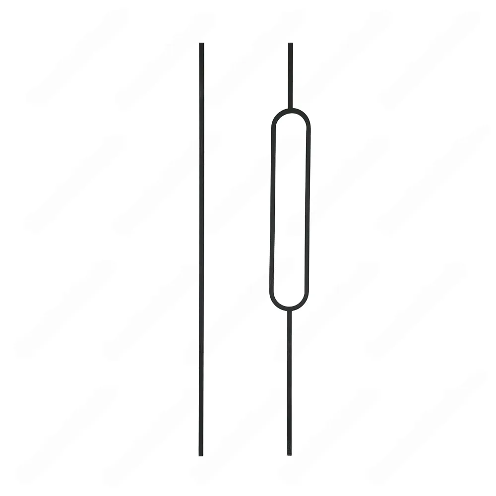 V-6.2-STB 1/2*44 Satin Black Iron Balusters(1/2 Tube)