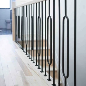 Image 6 of V-6.2-STB 1/2*44 Satin Black Iron Balusters(1/2 Tube) sold at Floors & Baths Pro's