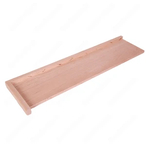 Image 3 of 36" 42", 48" Open Left Square Edge Red Oak Stair Tread sold at Floors & Baths Pro's