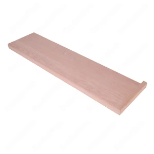 36" 42", 48" Open Right Square Edge Red Oak Stair Tread