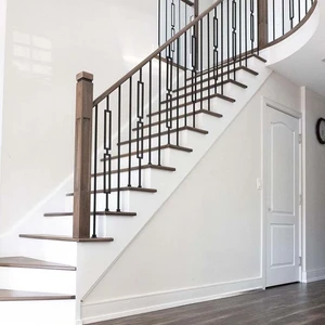 Image 3 of 36" 42", 48" Open Right Square Edge Red Oak Stair Tread sold at Floors & Baths Pro's