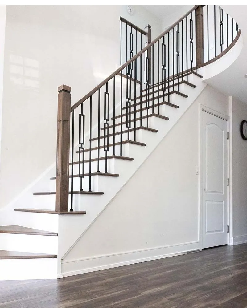 36" 42", 48" Open Right Square Edge Red Oak Stair Tread