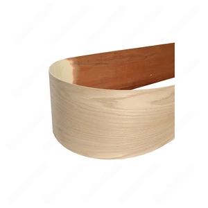 Image 2 of 1/8" * 8ft * 8" Unfinished Both Sides Flexible Red Oak Bullnose Riser sold at Floors & Baths Pro's