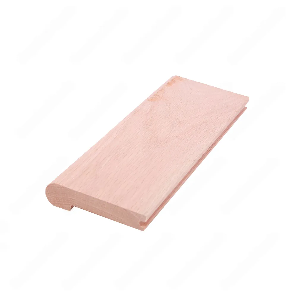 4 1/2" * 3/4" Unfinished Round Edge Red Oak Nosing