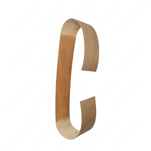Image 4 of 1/8" * 8ft * 8" Unfinished Both Sides Flexible Red Oak Bullnose Riser sold at Floors & Baths Pro's