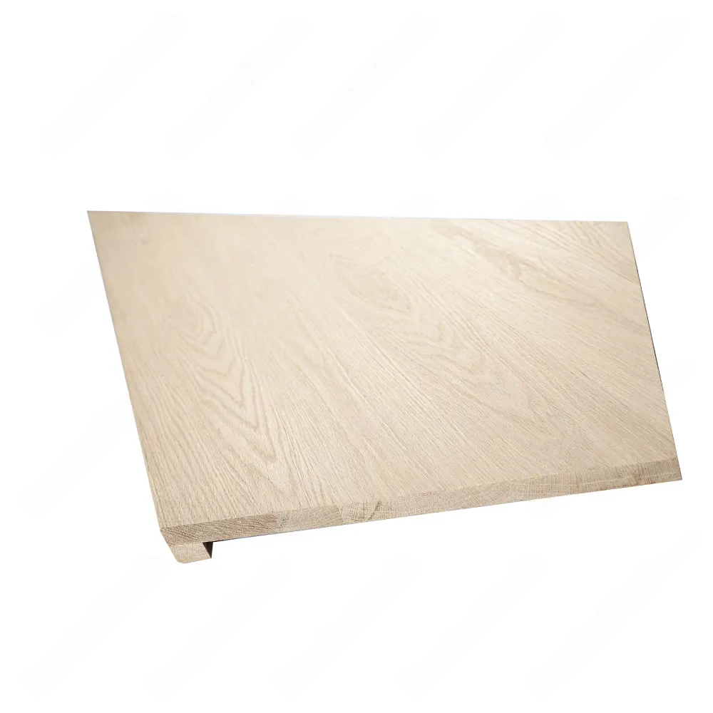Unfinished Set Of Triangle & Rhombus Square Edged Left Turn Red Oak Stair Treads