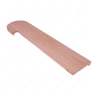  Unfinished Pie Shaped Square Edge Open Right Red Oak Stair Tread 