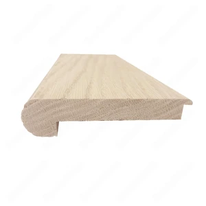 Image 2 of 4 1/2" * 1/2" Unfinished Round Edge Red Oak Overlap Nosing sold at Floors & Baths Pro's