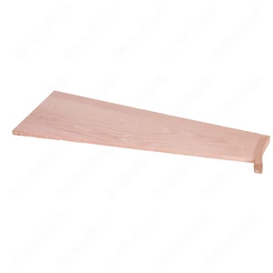 Image 5 of Unfinished Pie Shaped Square Edge Open Right Red Oak Stair Tread sold at Floors & Baths Pro's