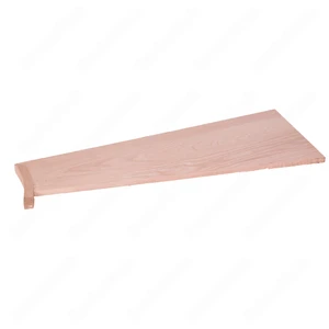 Image 8 of Unfinished Pie Shaped Square Edge Open Right Red Oak Stair Tread sold at Floors & Baths Pro's