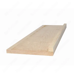 Image 1 of 36", 42", 48" Unfinished Square Edge Maple Box Stair Treads sold at Floors & Baths Pro's