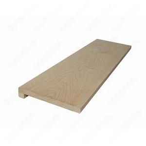  36", 42", 48" Unfinished Square Edge Maple Box Stair Treads 