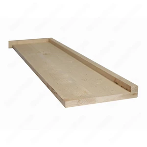 Image 1 of 36", 42", 48" Open Left Unfinished Square Edge Maple Stair Treads sold at Floors & Baths Pro's