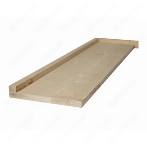 Image 1 of 36", 42", 48" Open Right Unfinished Square Edge Maple Stair Treads sold at Floors & Baths Pro's