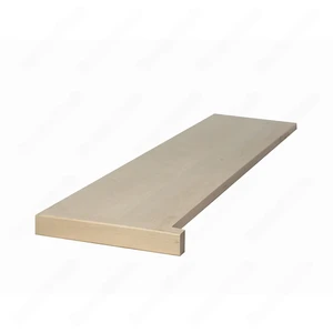 36", 42", 48" Open Right Unfinished Square Edge Maple Stair Treads | Floors & Baths Pro's