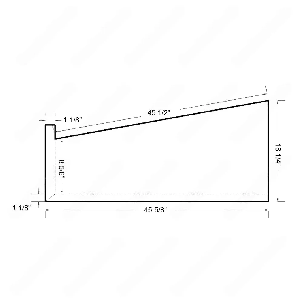 ST201 Standard Buno Square Edge With the Return Open Right Maple