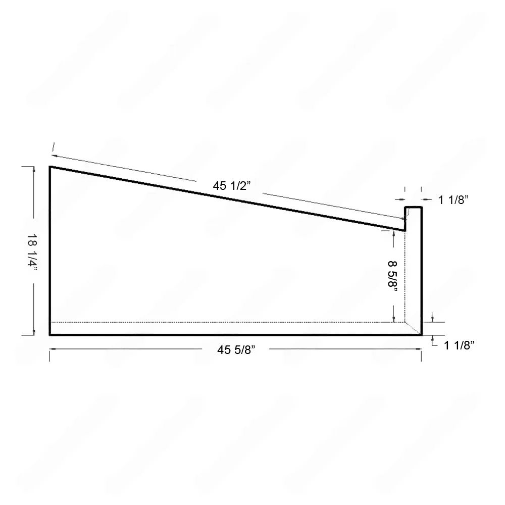 ST201 Standard Buno Square Edge With the Return Open Right Maple