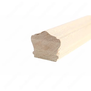  2" H101 HA 2 1/2*2 7/8 Unfinished Red Oak Flat Handrail 