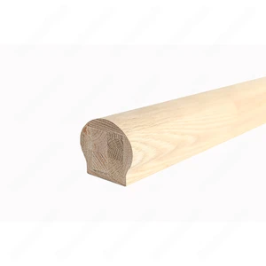 Image 2 of H101 HB 2 5/8*2 1/4 Unfinished Red Oak Flat Handrail sold at Floors & Baths Pro's